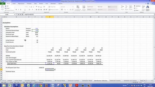 DCF Valuation from Model смотреть онлайн