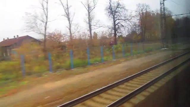 Поезд Ласточка Москва-Нижний Новгород 09.10.2014. платформа Горбатовка смотреть онлайн