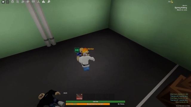 No Damage Melee Only Solo Raid Factory | Rise of The Dead | Roblox - Gameplay смотреть онлайн