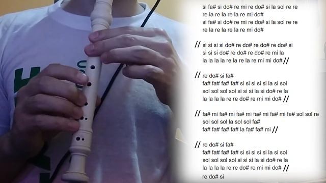 DESPACITO FLAUTA DULCE (tono original) | Notas + acompañamiento смотреть онлайн