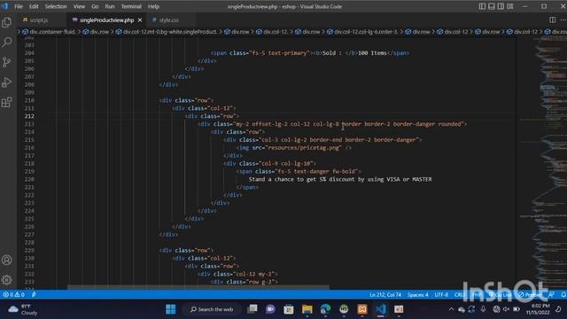 [22] Design a responsive single product view page using HTML, CSS, JavaScript and Bootstrap смотреть онлайн