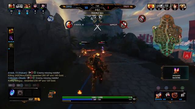 Maxed Range Vulcan Ult = Triple Kill смотреть онлайн