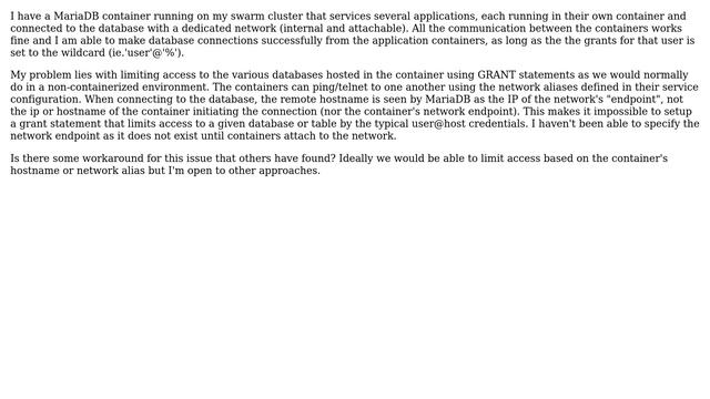 DevOps & SysAdmins: MariaDB in docker - setting up grants to limit access by container hostname смотреть онлайн