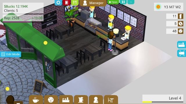 Coffee Shop Tycoon Ep 3 - LOOK AT HIS FACE ★ Let's Play Coffee Shop Tycoon