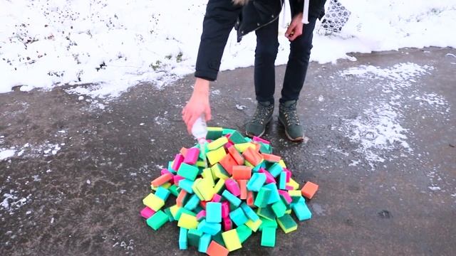 ЧУТЬ НЕ УБИЛО ОТ ВЗРЫВА ГУБОК+БАЛЛОНЧИКА С КРАСКОЙ смотреть онлайн
