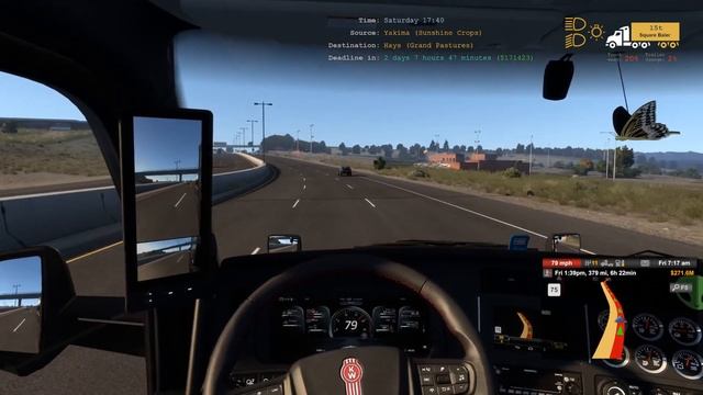 American Truck Simulator - Hays KS called they want to make hay bales смотреть онлайн
