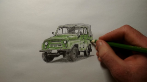 Рисуем машину УАЗ