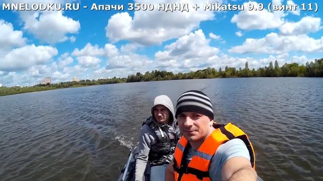 4. Обкатка мотора 9.9 и Апачи 3500 НДНД. Поставили тахометр. Винт 11 смотреть онлайн