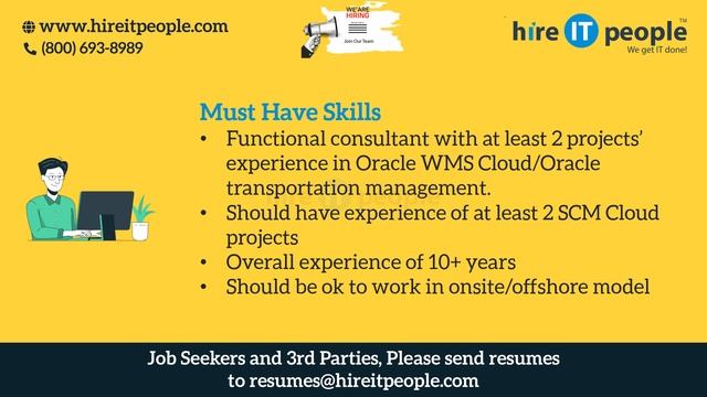 Oracle Cloud Jobs | WMS Cloud Jobs | Everett, WA | Job ID: 35211 | смотреть онлайн