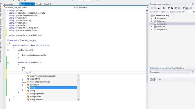 Conexión de Oracle con Visual C # Usando (App Config) смотреть онлайн