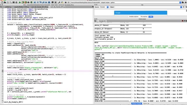 Learn By Example 307 | How to create FeedForward Neural Networks in Keras? смотреть онлайн