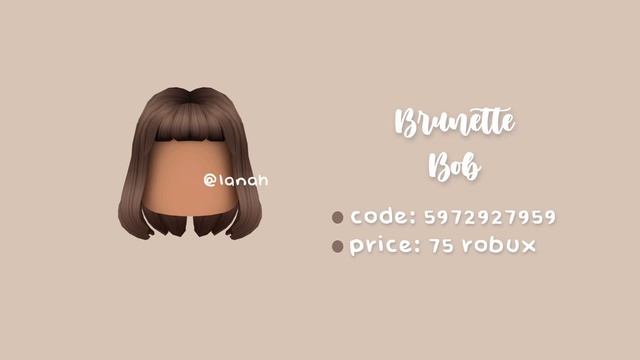 Aesthetic BROWN Hair Codes for Roblox & Bloxburg (Part 2) смотреть онлайн
