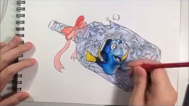 Finding Dory Drawing (time-lapse) смотреть онлайн