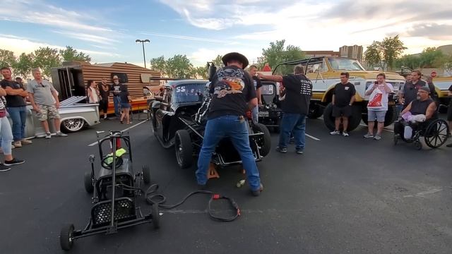 Chevy NITRO Drag Truck "Fired Up" at "Dino's Git Down" on DAN-O-VISION... смотреть онлайн