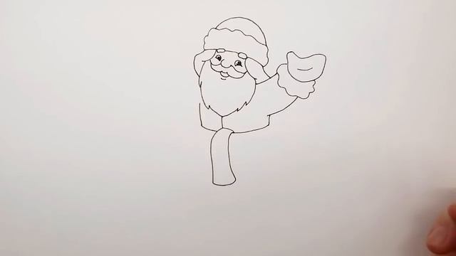Как Нарисовать Деда Мороза на Новогоднюю Открытку | Рисуем Дедушку Мороза поэтапно смотреть онлайн