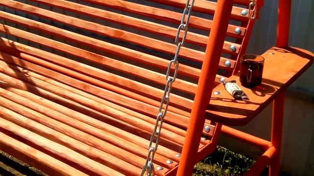 Садовая качели ОРАНЖЕВОЕ ЛЕТО своими руками часть 2 смотреть онлайн