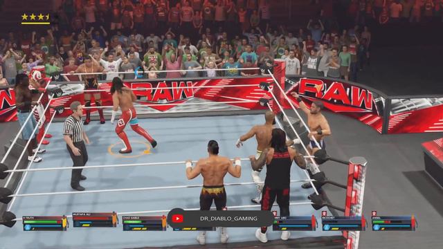 WWE 2k23- R-Truth, Mustafa Ali & Chad Gable vs. Jimmy Uso, Ricochet & Angel смотреть онлайн