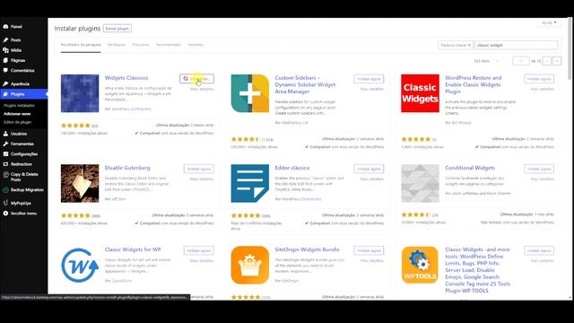 Como voltar Widget Classico смотреть онлайн