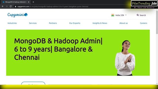 Hadoop & MongoDB Admin| Capgemini Opening 2020 | 6 to 9 years| Bangalore & Chennai смотреть онлайн