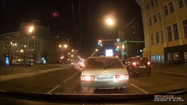 С левой полосы направо. Саранск, 21.11.2014 [FHD] смотреть онлайн