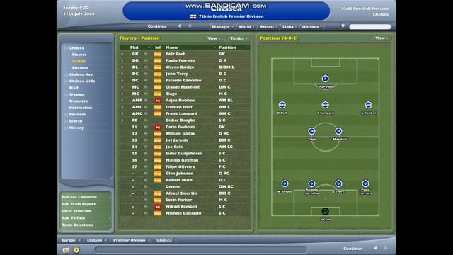 Chelsea's 04-05 Title Winning Side on Football Manager 2005 смотреть онлайн