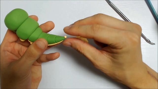 Pokémon Clay Art: Caterpie Bug-type Pokémon!!