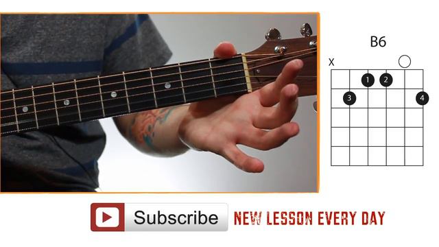 Guitar Chords for Beginners - B6 смотреть онлайн