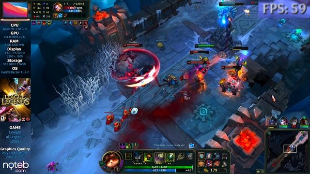 League of Legends - Apple MacBook AIR M1 [ 8-core ] смотреть онлайн