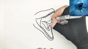 How to Draw a Mosasaurus (dinosaur from Jurassic World) Step By Step