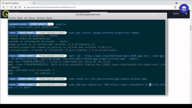 Instalación de QGIS 3.16 en Ubuntu Linux смотреть онлайн