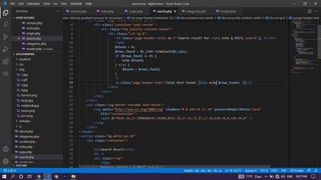 PHP And MySQL Count Post In Search смотреть онлайн