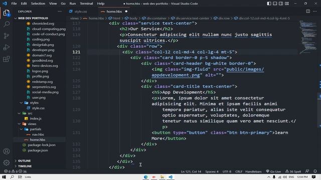 Build A Web Developer Portfolio Website || Node.JS || Express.Js || HBS || MongoDB смотреть онлайн