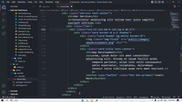 Build A Web Developer Portfolio Website || Node.JS || Express.Js || HBS || MongoDB