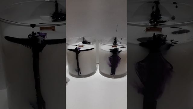 Marbled Candle Making 2 Black amber lavender #diy #candle #satisfying #etsy смотреть онлайн