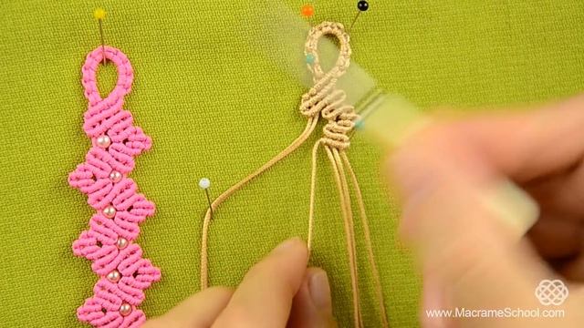 ZigZag Macramé Petal Bracelet Tutorial | Macrame School смотреть онлайн