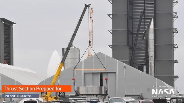 SpaceX Boca Chica - New Thrust Dome flipped. Starship SN9 aborts Static Fire tests смотреть онлайн
