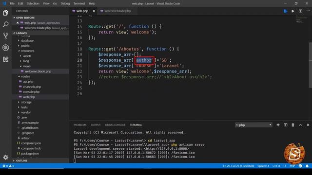 Getting Started with Laravel : Laravel Routing Fundamentals: Part II смотреть онлайн