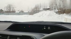 Расход топлива TOYOTA AQUA HYBRID зимой в городе (с включенной eco кнопкой)