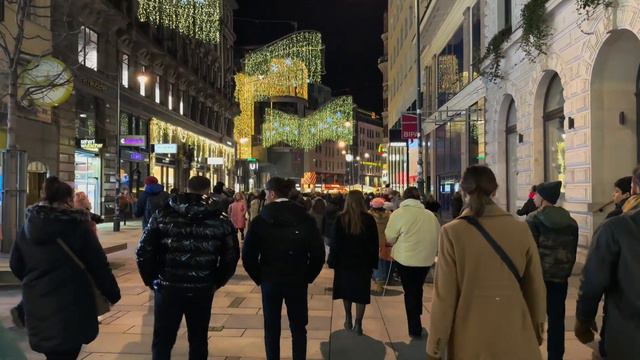 NIGHT KÄRNTNER STRAßE! THE MOST BEAUTIFUL STREET IN VIENNA AUSTRIA 🇦🇹EUROPE! WALKING TOUR 4K 60FPS смотреть онлайн