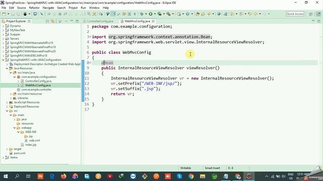 Spring Web MVC with Java-Configuration | Spring Tutorial in Hindi | #39 смотреть онлайн