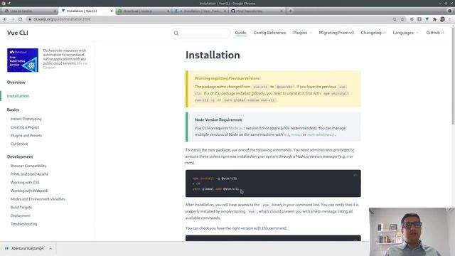 [Framework VueJS] - Vue-cli - 24 - Instalação usando vue-cli смотреть онлайн