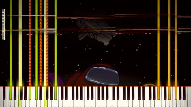 AMONG US - MAIN THEME | Impossible Piano Remix | 31,000+ Notes | Black MIDI смотреть онлайн
