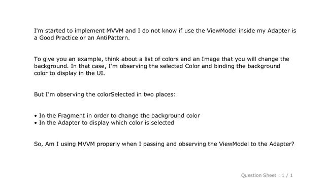 Android : Can I pass the ViewModel to a RecyclerView Adapter and observe a LiveData? смотреть онлайн