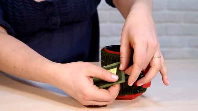 Вязаный свитер для кружки "Генеральский чай" - свитер для чашки ручной работы смотреть онлайн