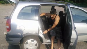 OPEL ZAFIRA A - Трансформация салона из пассажирского в грузовой