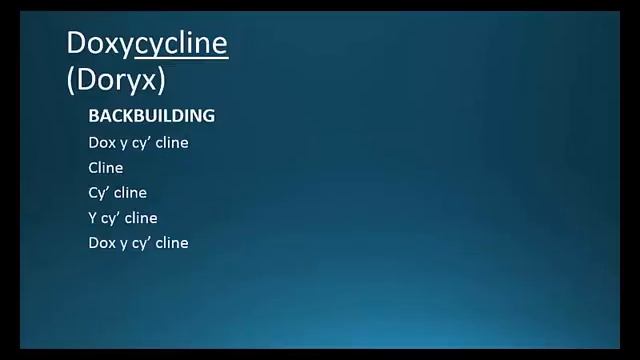 (CC) How to Pronounce doxycycline (Doryx) Backbuilding Pharmacology смотреть онлайн