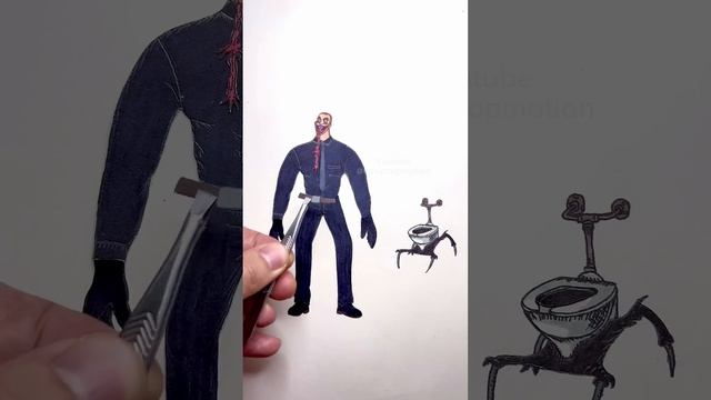 How Parasite Toilet transform to Titan TVman #stopmotion #skibiditoilet #drawing #tvman смотреть онлайн