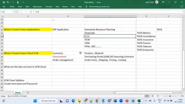 Oracle Fusion SCM Cloud | Cloud SCM | Fusion Cloud | Training | Placement | Demo | SCM Cloud смотреть онлайн