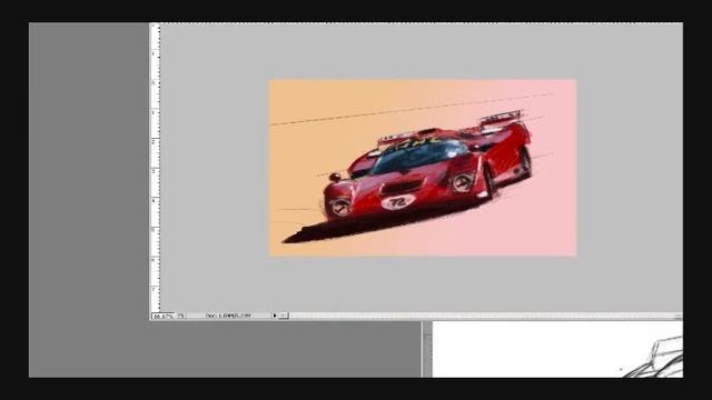How to Draw Cars : Sports Car Speed Painting in Photoshop смотреть онлайн