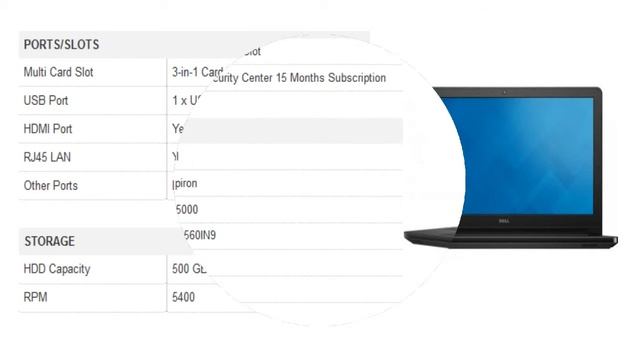 Dell Inspiron 15 5000 5558 X560560IN9 Core i3 Laptop смотреть онлайн